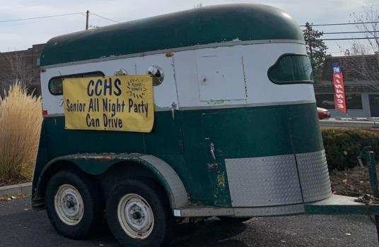 Horse trailer used for CCHS students' bottle drive was taken from Ochoco Plaza parking lot