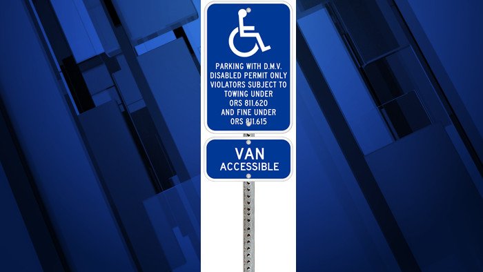 Disabled parking sign DMV
