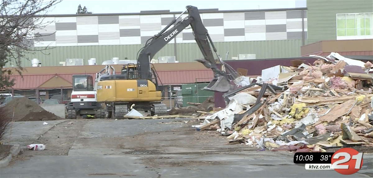 The former Bend Applebee's Restaurant was torn down to make way for a new commercial building
