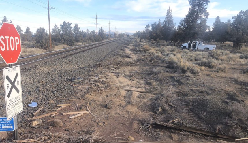 Train-pickup crash DCSO 1218-1