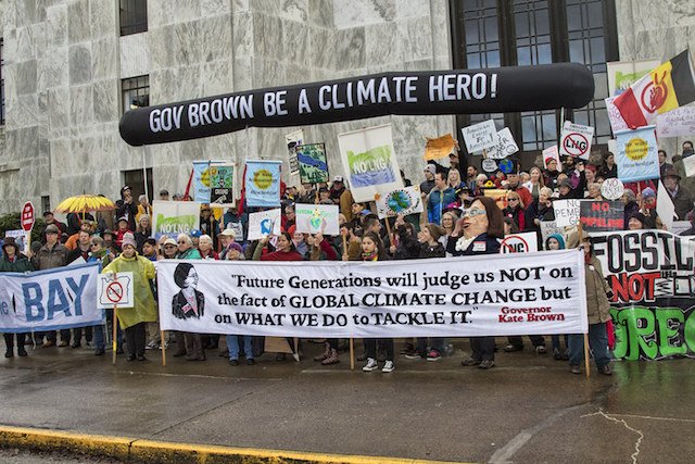 Oregon Capitol climate change protest