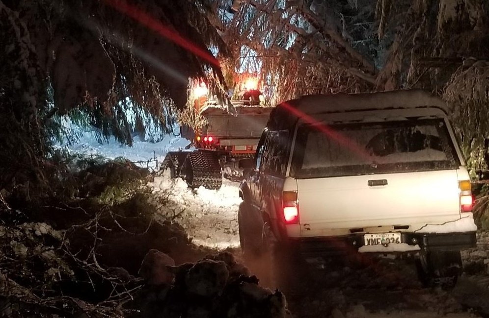 Douglas County Sheriff's Search and Rescue spent 9 hours reaching couple stranded near Cultus Lake