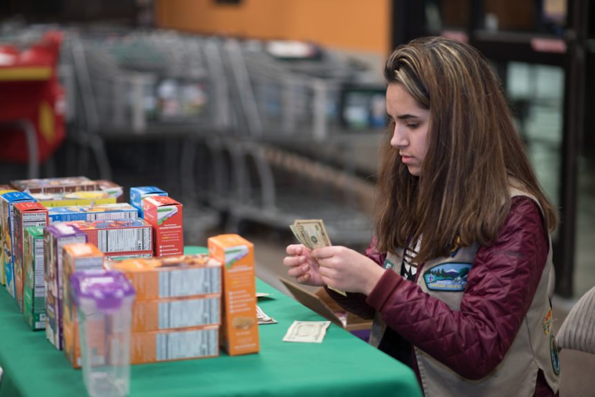 Girl Scout cookie sales