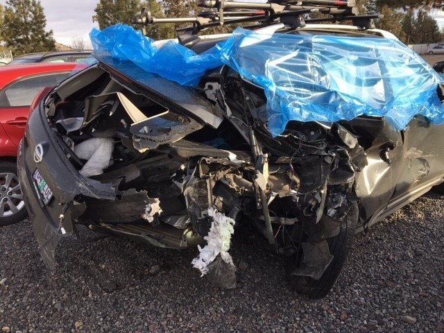 Nissan Rogue in Hwy 97 crash Bend PD 1-6