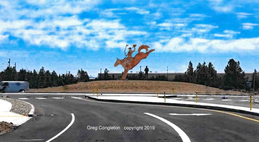 Prineville roundabout art Greg Congleton