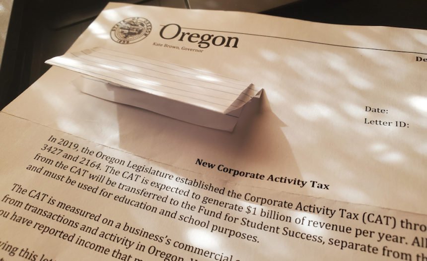 Corporate Activity Tax letter