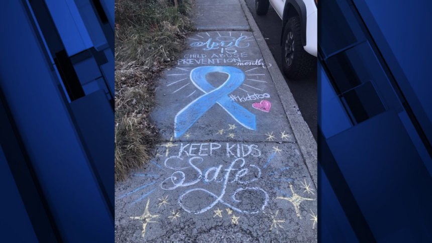 April Child Abuse Prevention Month sidewalk