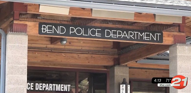 Bend Police Department sign