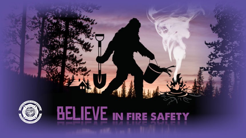 Bigfoot Believe in Fire Safety