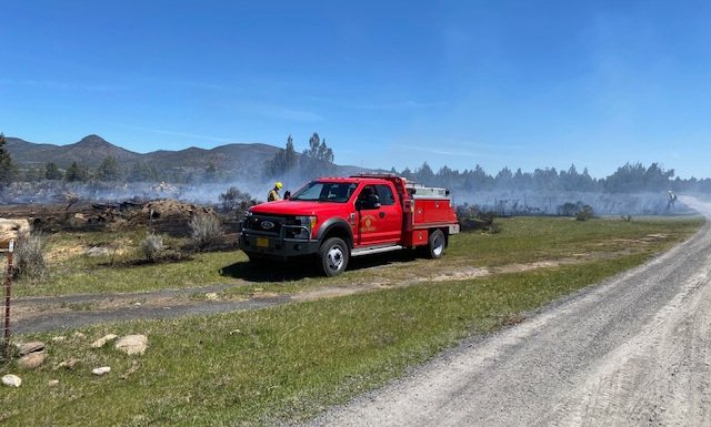 Escaped burn pile fire Powell Butte CCFR 523