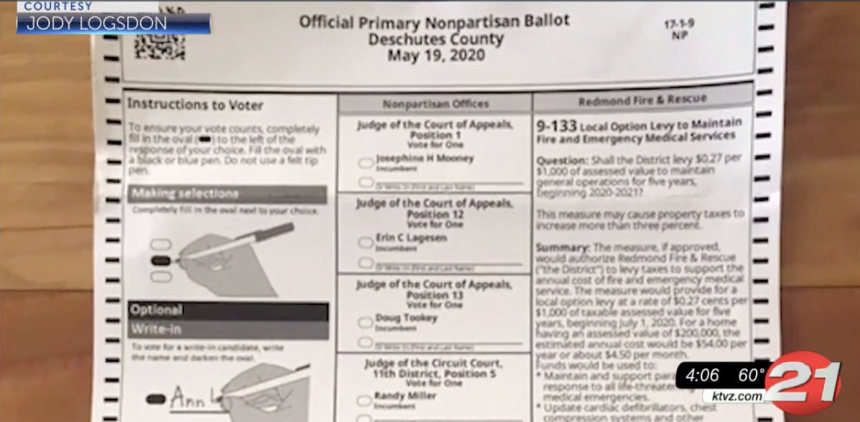 May primary ballot