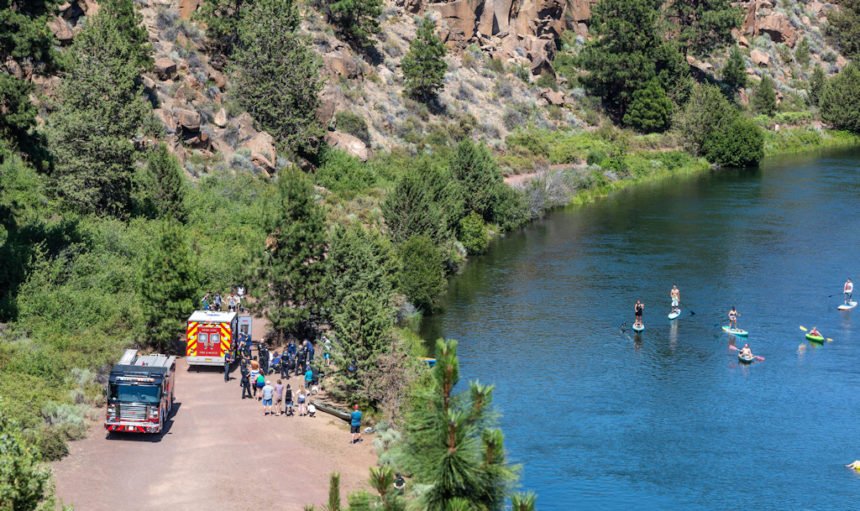 Bend Deschutes River water rescue Mike Albright 75-1