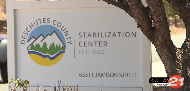 Deschutes County Stabilization Center sign
