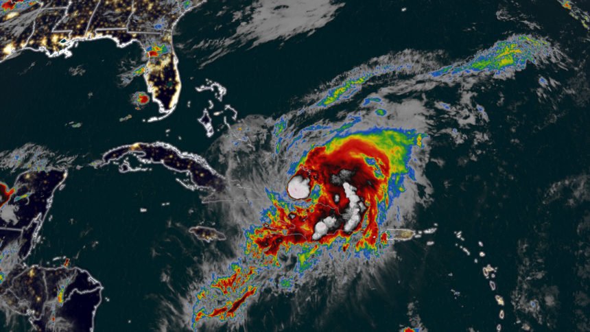 Hurricane Isaias satellite