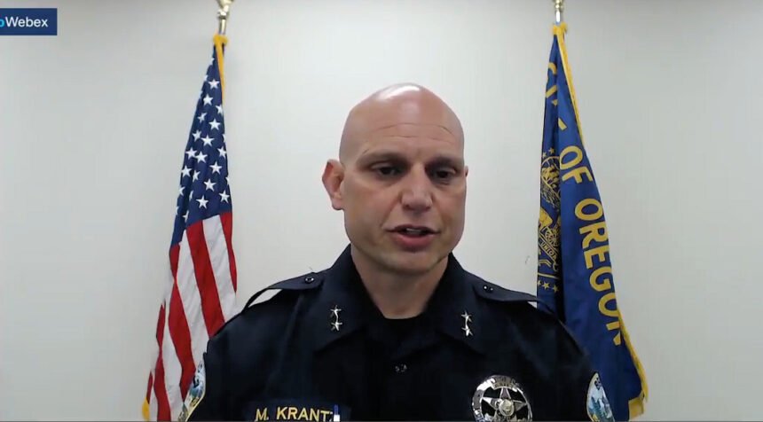 Bend Police Chief Mike Krantz news conference 812