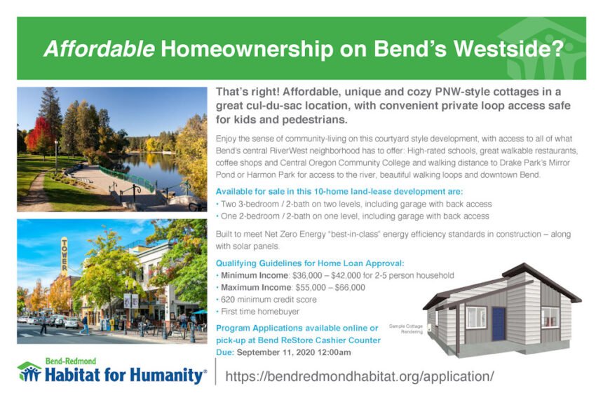 Bend Redmond Habitat NW Bend cottages