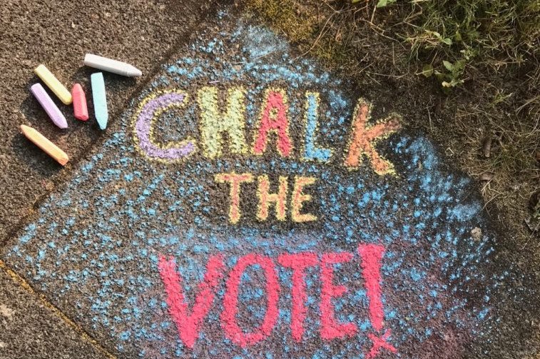 Chalk the Vote Oregon Women's History Consortium