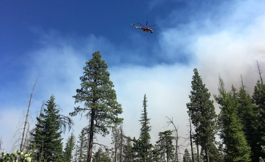 Green Ridge Fire helicopter 823