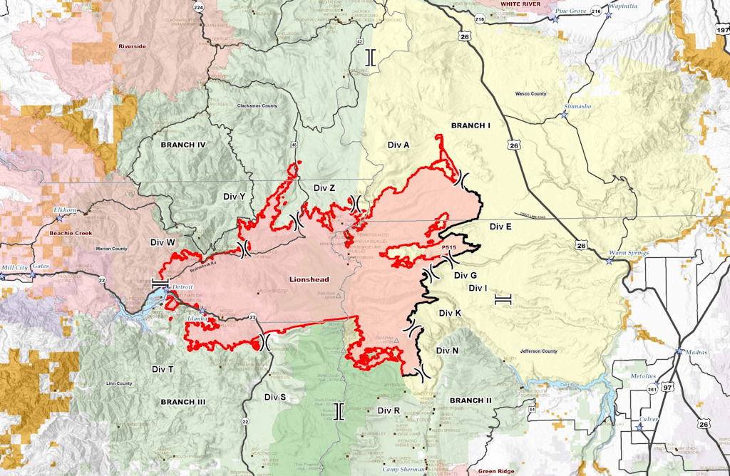 Crews from 39 states, Canada on the lines; Lionshead Fire grows to ...