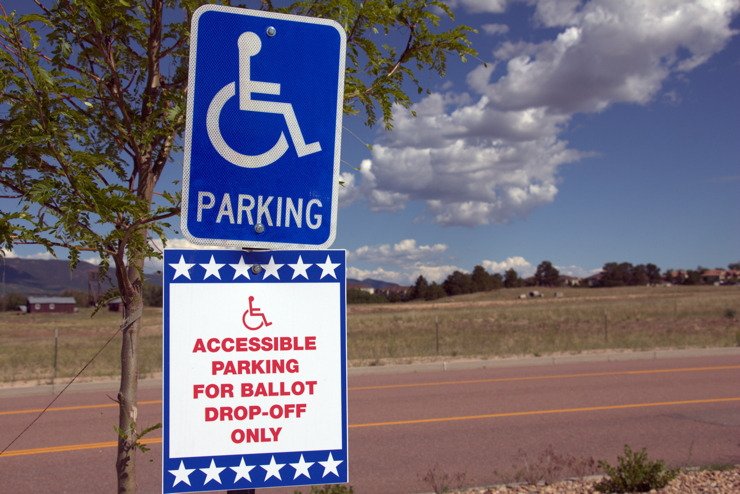 Disabled access ballot drop box ONS Adobe Stock