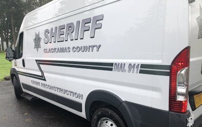 Clackamas County Sheriff's Office crime reconstruction van