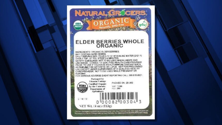 Natural Grocers elder berries recall