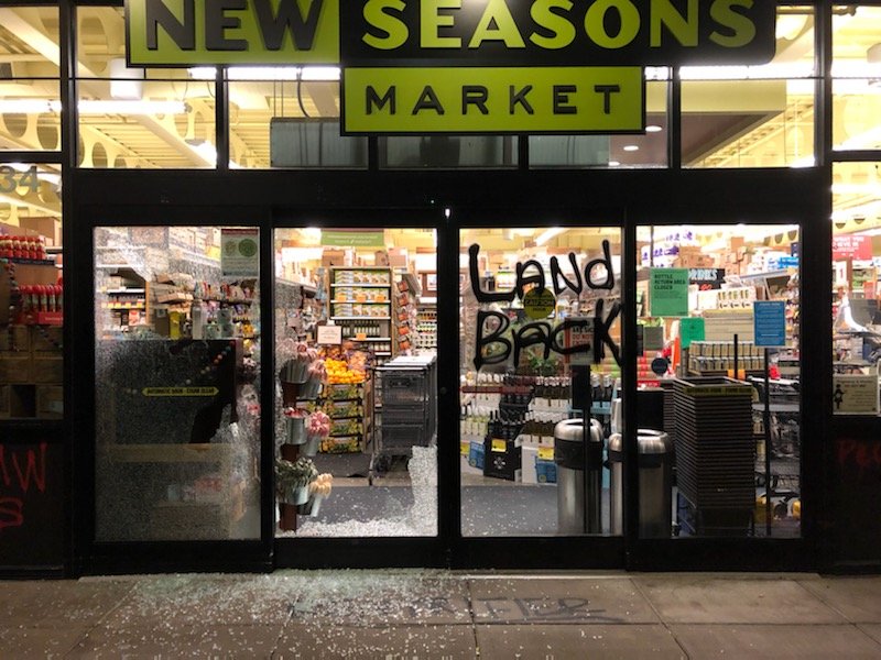 New Seasons Portland vandalism