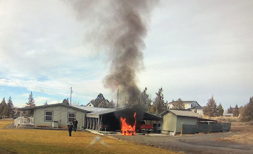 Madras SE Kinkade Road ATV Fire JCFD 1210