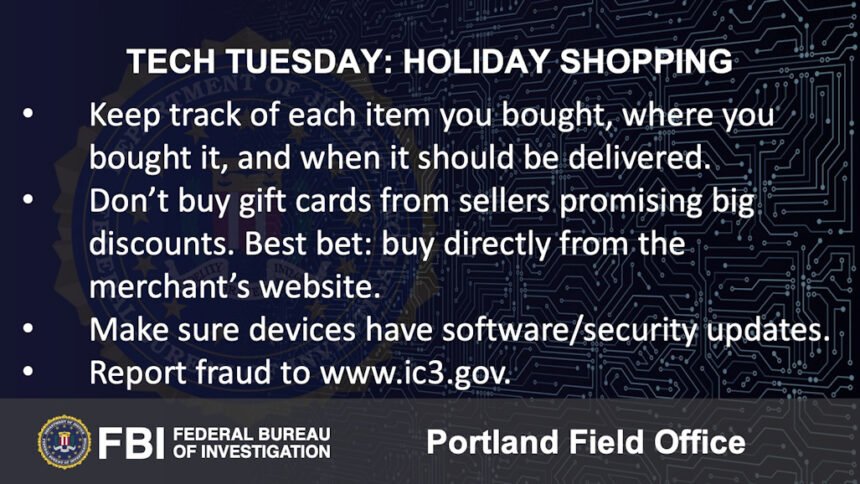 Oregon FBI Tech Tuesday holiday shopping 2 1215