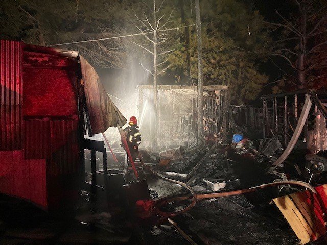Parrell Road mobile home fire BFR 1223