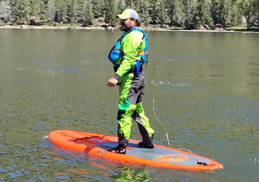 Standup paddleboarder Marcel Bieg Oregon Marine Board