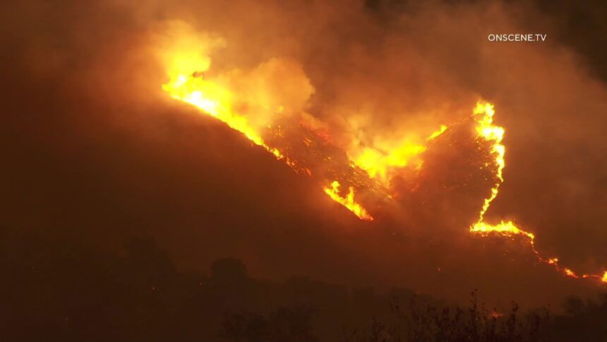 San Diego County wildfire