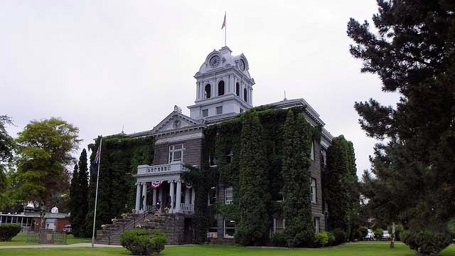 The historic Crook County Courthouse, completed in 1909