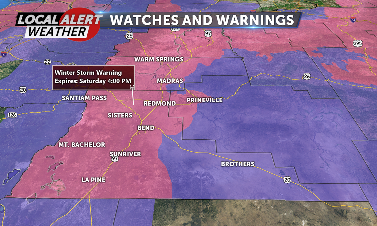 Winter Storm Warning Extended To Saturday - KTVZ