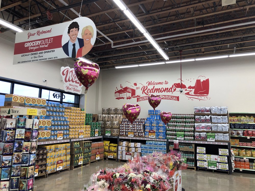 Redmond's Grocery Outlet Bargain Market has moved to a new location on Odem Medo Road