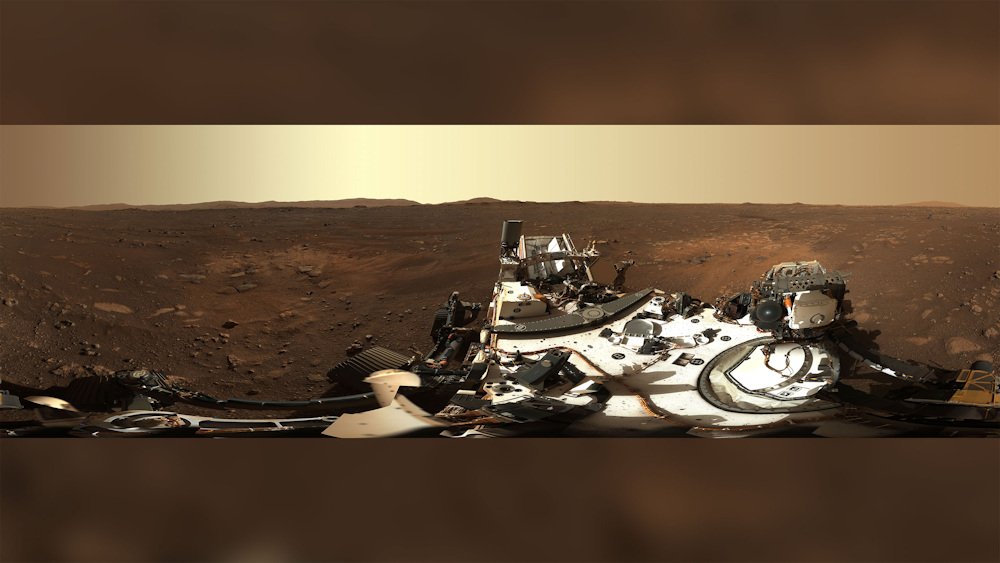 This is the first high-definition panorama captured by the Perseverance rover's Mastcam-Z instrument.