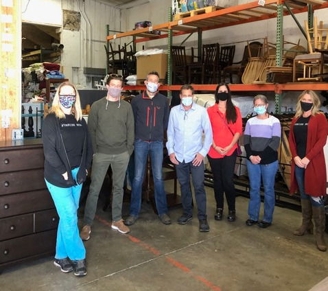 The Skjersaa Group volunteering at the Furnish Hope warehouse