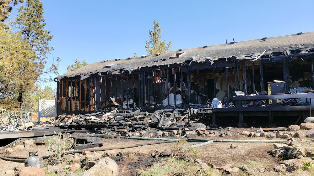 Fire destroyed home in Crooked River Ranch Friday morning