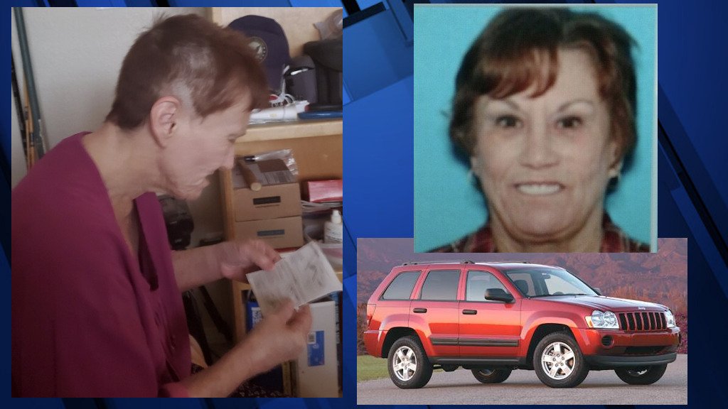 Police had been looking Friday for Mary 'Vonnie' Vonette McIntire, who left home in red 2005 Jeep Cherokee similar to one in photo Thursday evening, did not return.