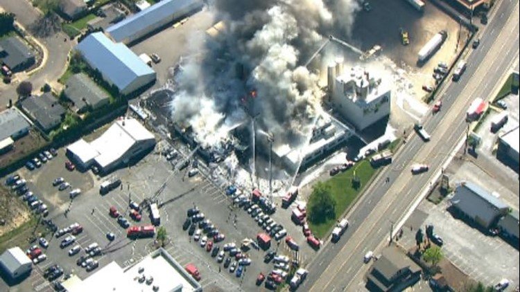 Fire at a McMinnville creamery prompted evacuations Tuesday afternoon