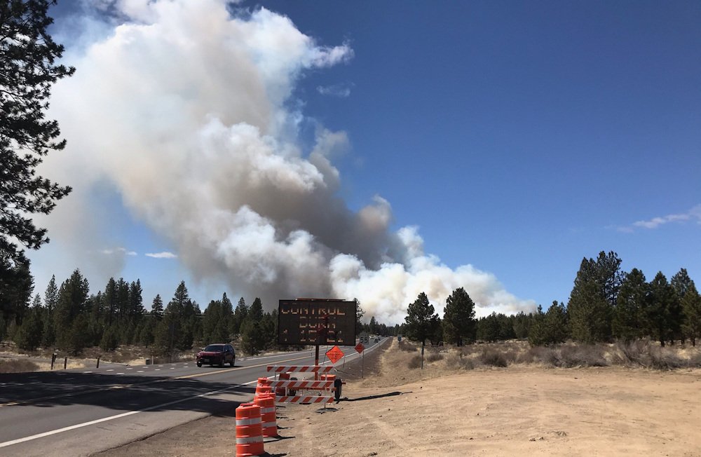 Prescribed burn took place April 15 in the Phil's Trail area west of Bend