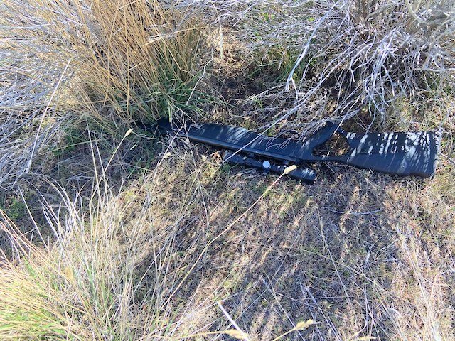 Prineville police say air-powered pellet rifle was found in bushes near man arrested Friday on disorderly conduct charge