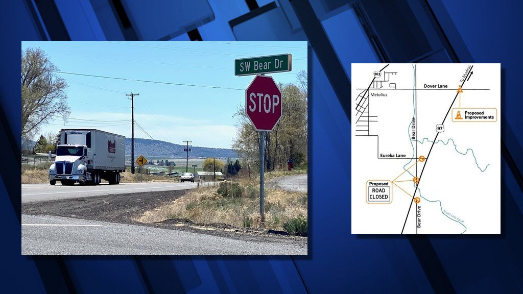 ODOT proposes closing Bear Drive, Eureka Lane intersections on Hwy. 97 south of Madras