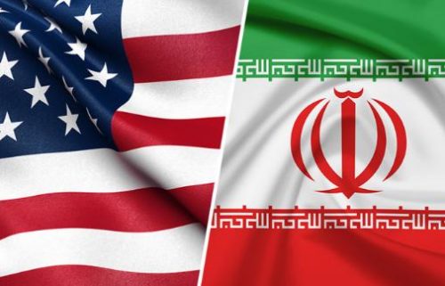 US and Iran Flags