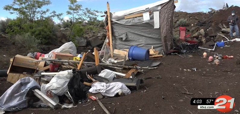 ODOT continues homeless camp cleanups along Bend Parkway - KTVZ