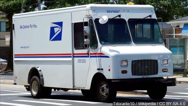 US Postal Service mail truck