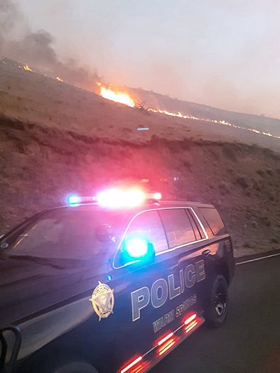 Fire crews stopped suspicious fire on Warm Springs Indian Reservation at about 45 acres Monday night