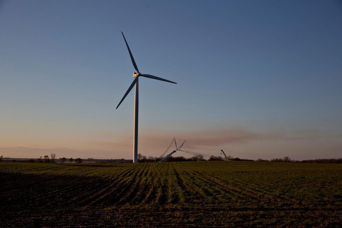 <i>Daniel Acker/The Washington Post/Getty Images</i><br/>The nation's infrastructure is sorely in need of repair. Pictured is a wind turbine standing in an agricultural field outside Iowa Falls