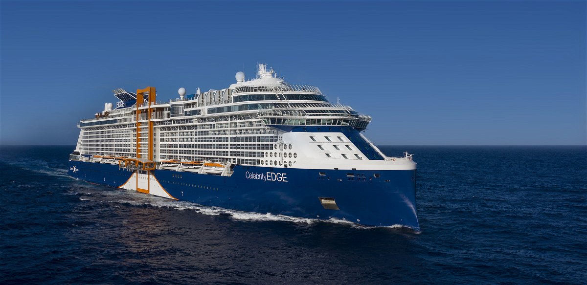 <i>Michel Verdure/Courtesy Celebrity Cruises</i><br/>The Celebrity Edge is the first cruise ship to sail out of Port Everglades and US waters since the pandemic took hold.