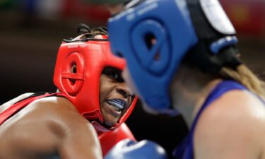 Team USA's Oshae Jones stares down Brianda Cruz of Mexico